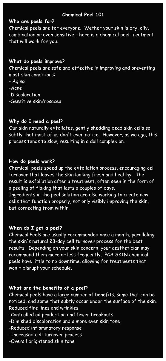 chemical peel 101 chemical peel 101
