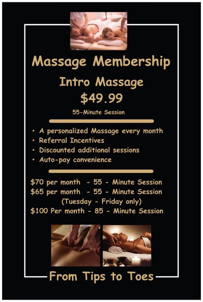 massage membership poster massage membership poster